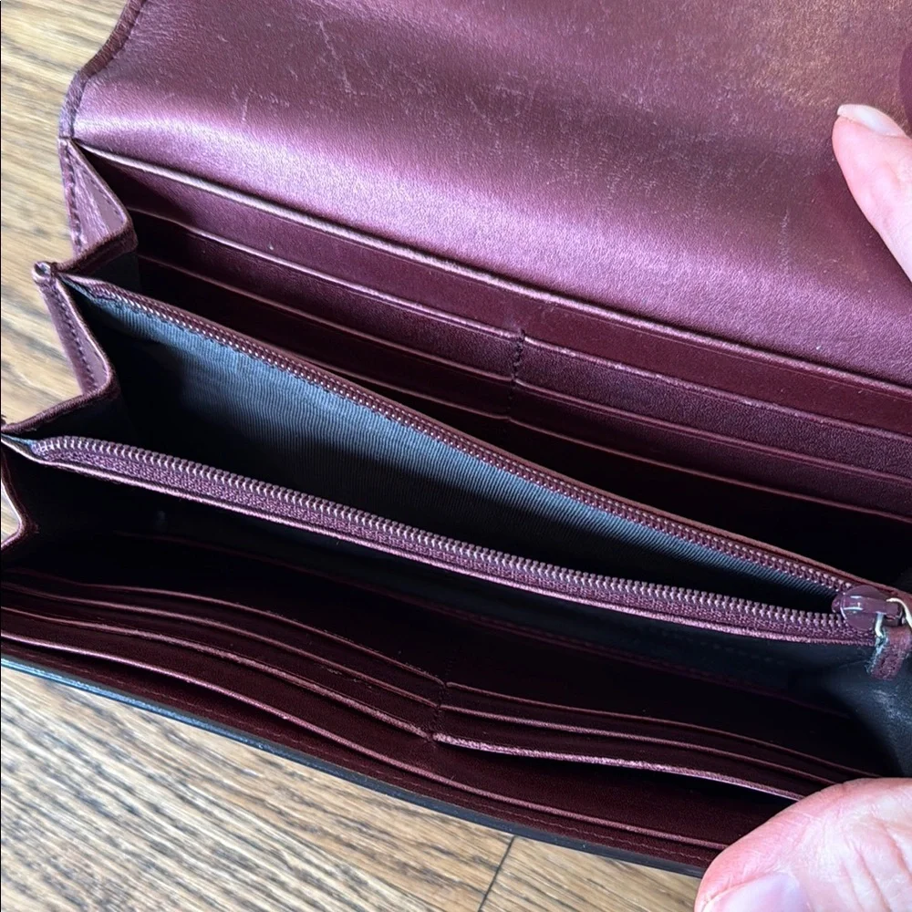 Gucci Burgundy Guccissima Long Wallet - Picture 4 of 8